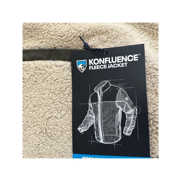 NEW Kuhl Konfluence Fleece Jacket Mens Large Oatmeal Full Zip NWT - Picture 5 of 9